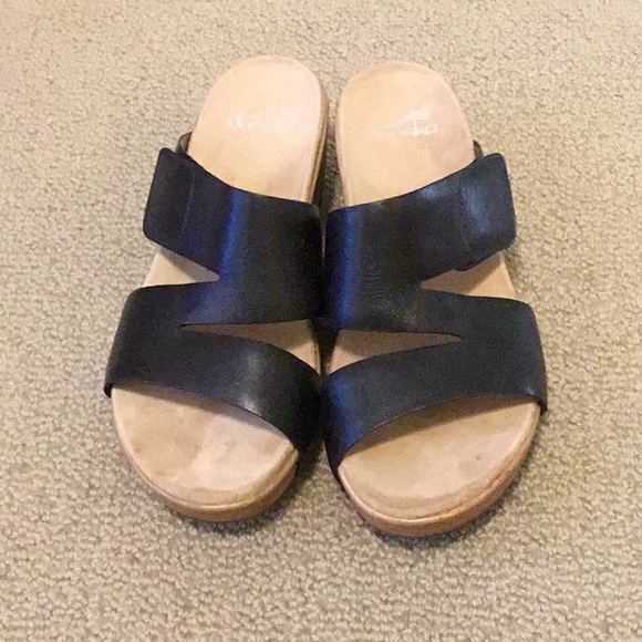 Dansko Lacee Sandals in Dans Black Burnish - Picture 2 of 5